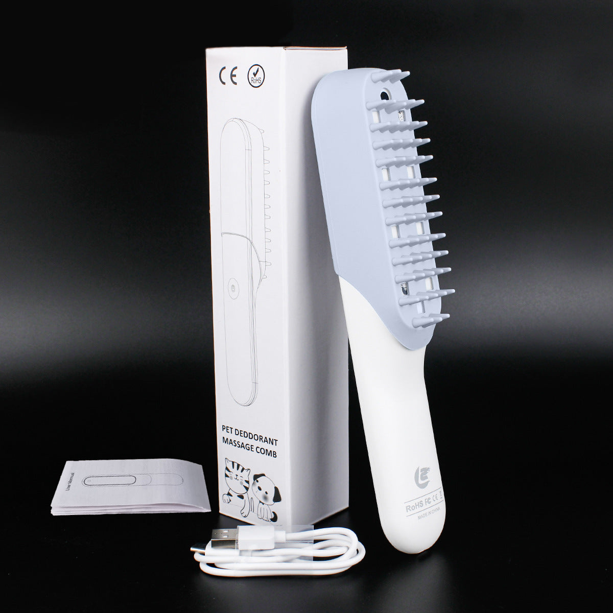 Transform Your Pet's Grooming Experience with the Pet Silicone Massage Brush Deodorant